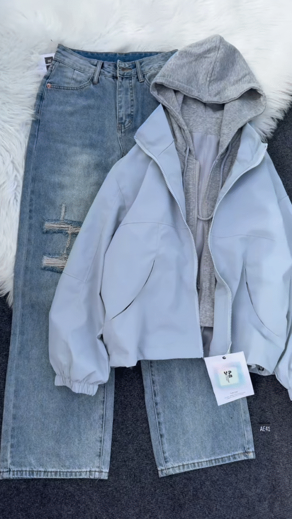 🩶 Y2 Layered: Casual Streetwear Quad Set - Image 5