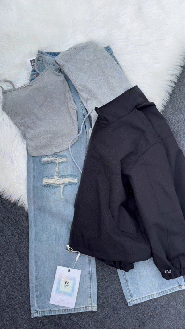 🩶 Y2 Layered: Casual Streetwear Quad Set - Image 6