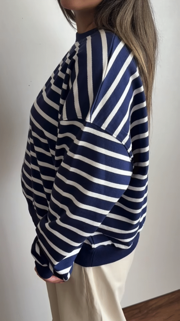 ⚓ Timeless Stripes – Navy & White Classic Charm 🌊✨ - Image 4