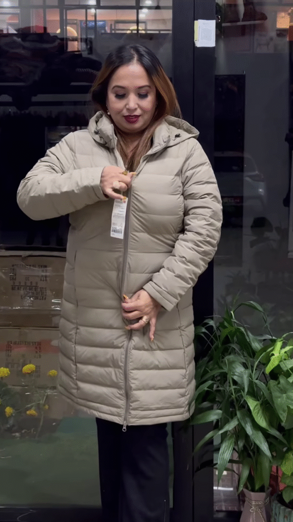 ❄️ Winter Luxe Puffer Coat – Gray, Red, Yellow & Black Edition 🖤❤️💛🌫️ - Image 7