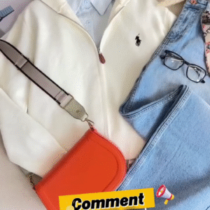 Classic Smart Casual White Zip Sweatshirt Look