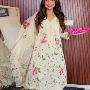 Floral Bliss Anarkali Dress – Grace in Every Step