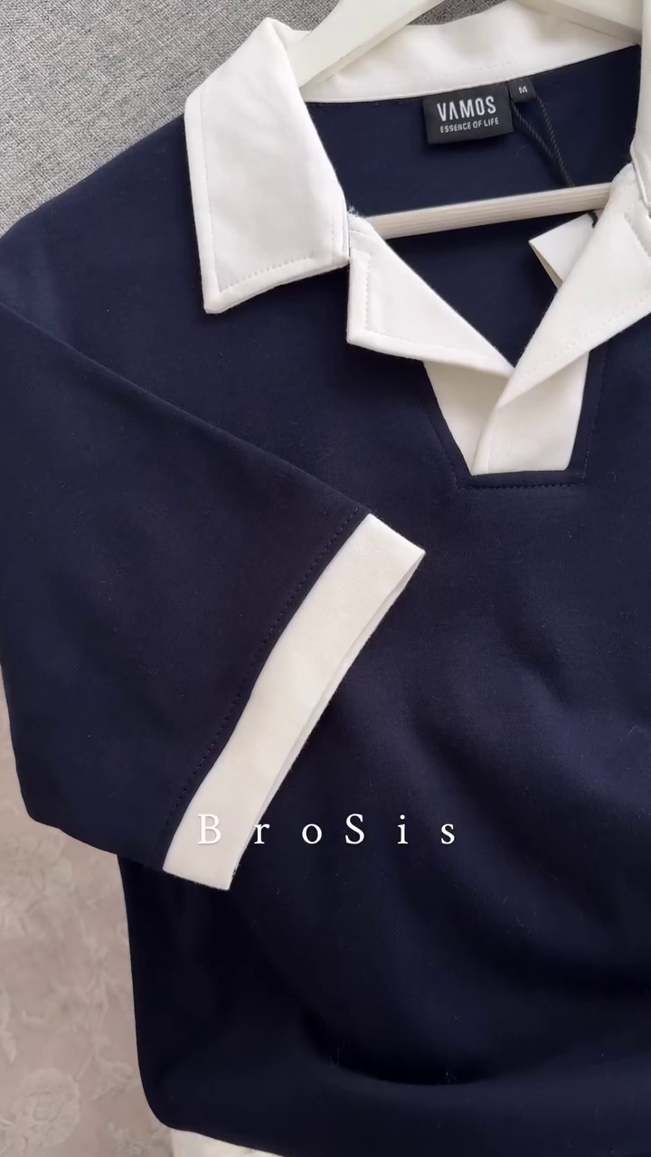 Navy & White Polo Co-Ord Set – Smart Casual Sophistication - Image 5