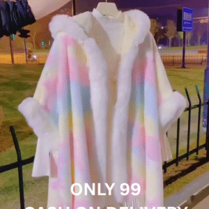 Only 99/- Cozy Winter Fur Cape – Cash on Delivery!