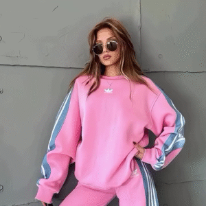 Sporty Chic Pink Co-Ord Set – Casual Street Style Perfection