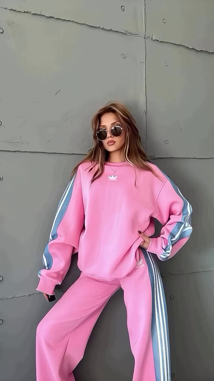 Sporty Chic Pink Co-Ord Set – Casual Street Style Perfection