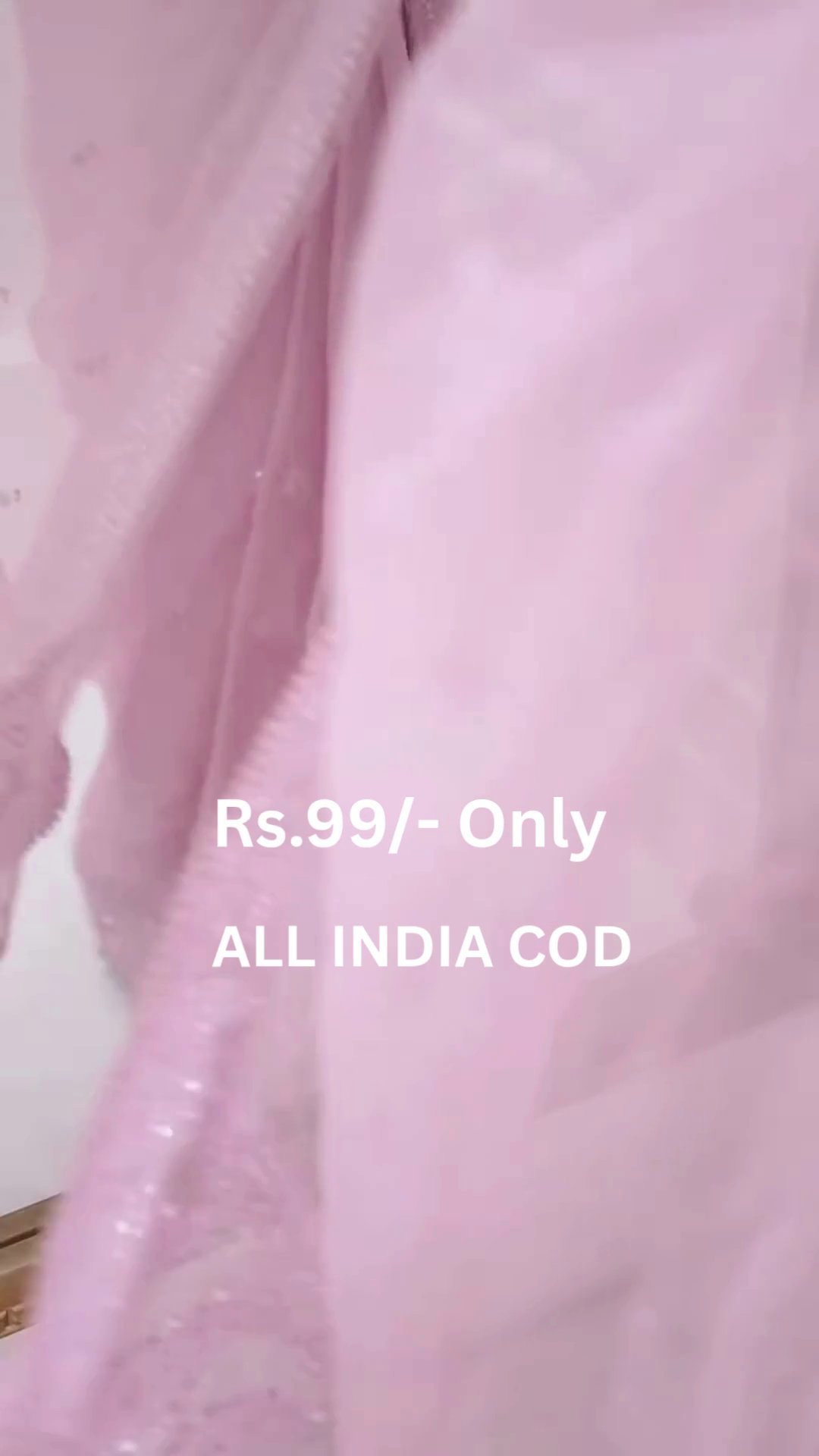 Elegant Baby Pink Saree at Just Rs.99 - Image 6