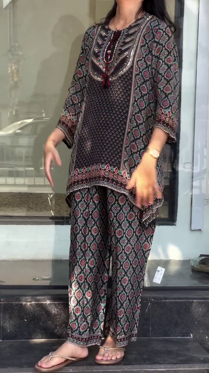 Elegant Printed Co-Ord Set – Smart Everyday Ethnic Comfort