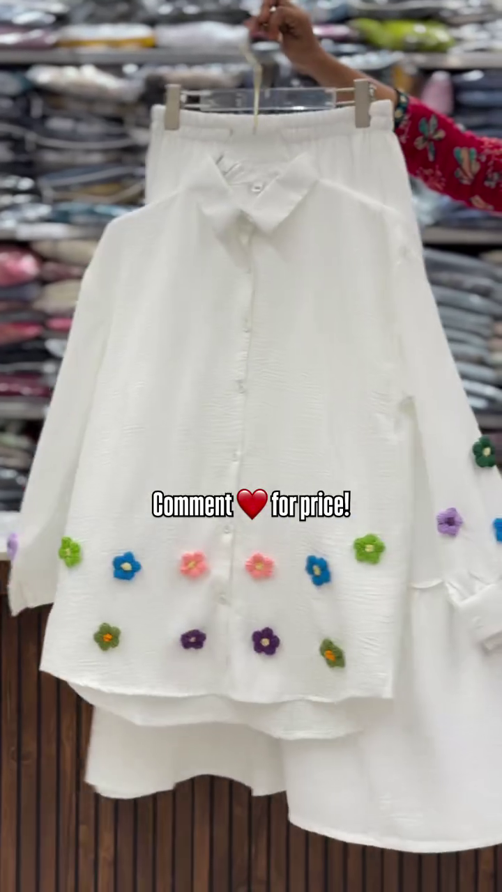 Chic White Floral Casual Set – Minimal & Trendy Everyday Wear - Image 7