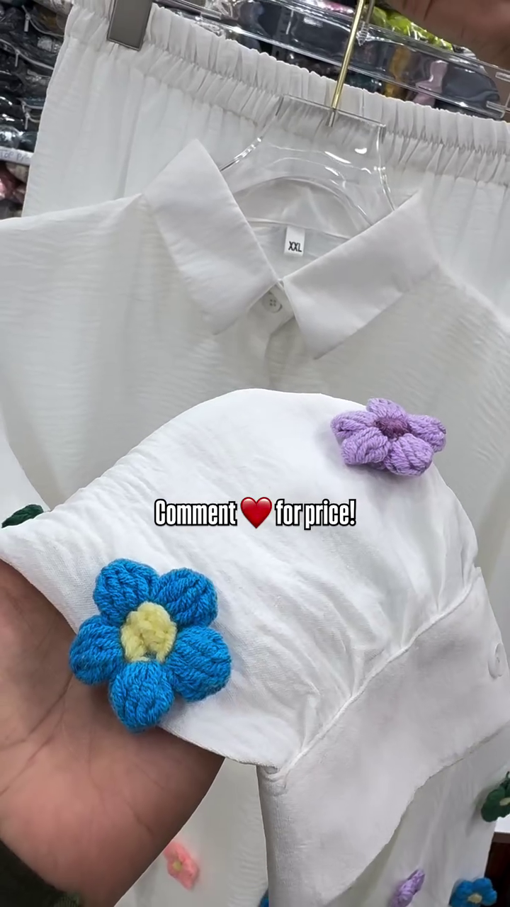 Chic White Floral Casual Set – Minimal & Trendy Everyday Wear - Image 5