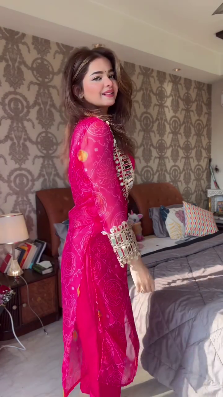 Designer Deep Pink Embroidered Kurti – Statement Ethnic Wear - Image 4