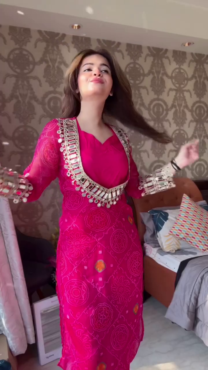 Designer Deep Pink Embroidered Kurti – Statement Ethnic Wear