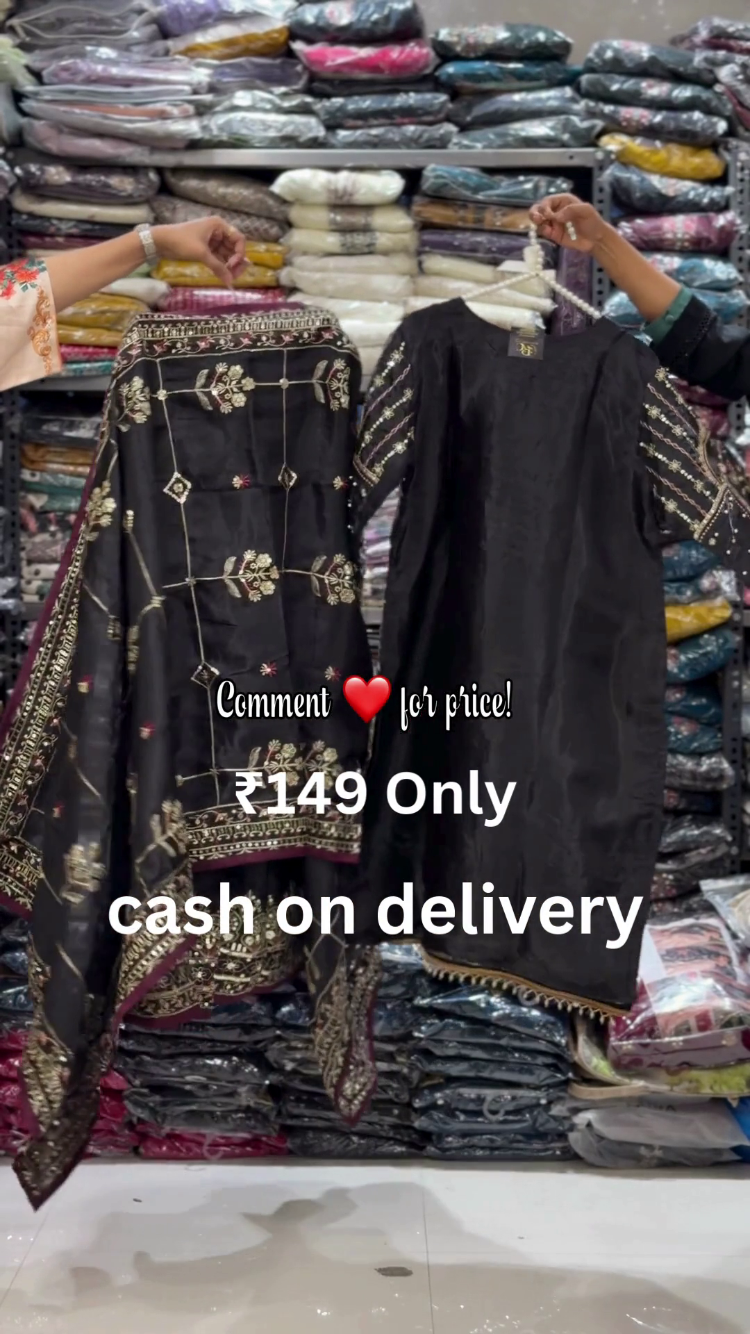 Royal Cream Embroidered Suit Set – Timeless Festive Elegance - Image 5