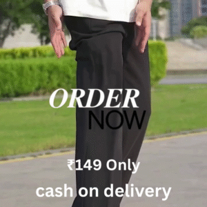 Premium Black Trousers – Minimal Street Style at ₹149 | Order Now with Cash on Delivery