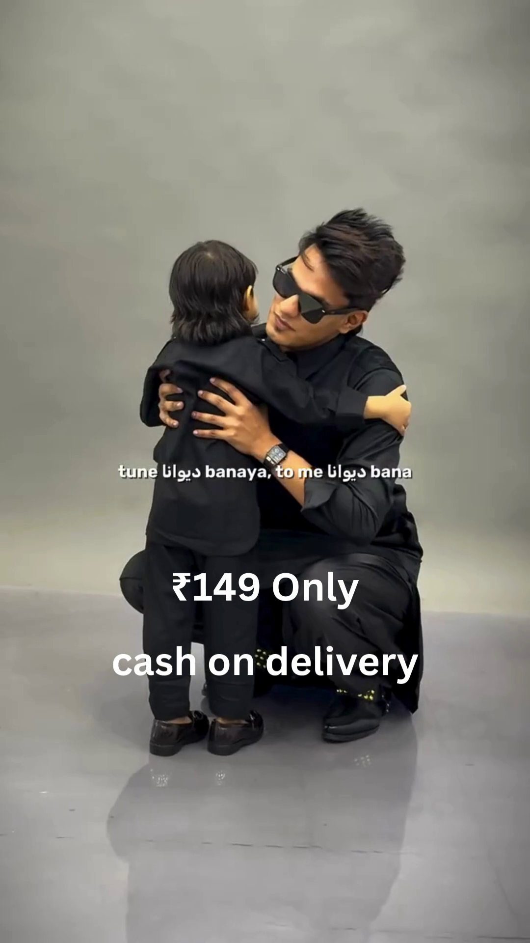 Classic Black Family Kurta Set – Coordinated Elegance at ₹149 with Cash on Delivery - Image 7