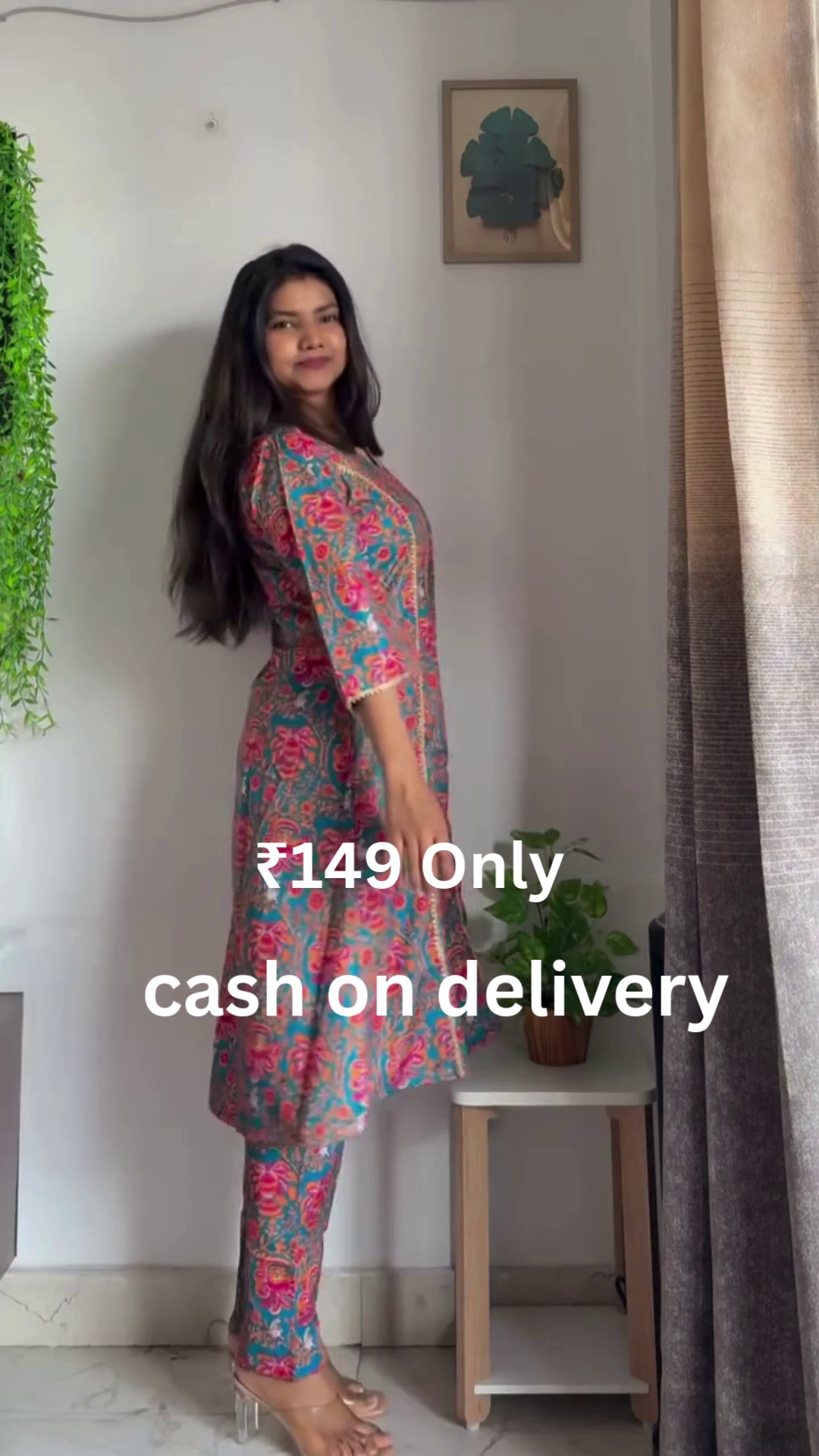 Trendy Printed Sleeveless Dress – Stylish Comfort at ₹149 | Cash on Delivery - Image 4