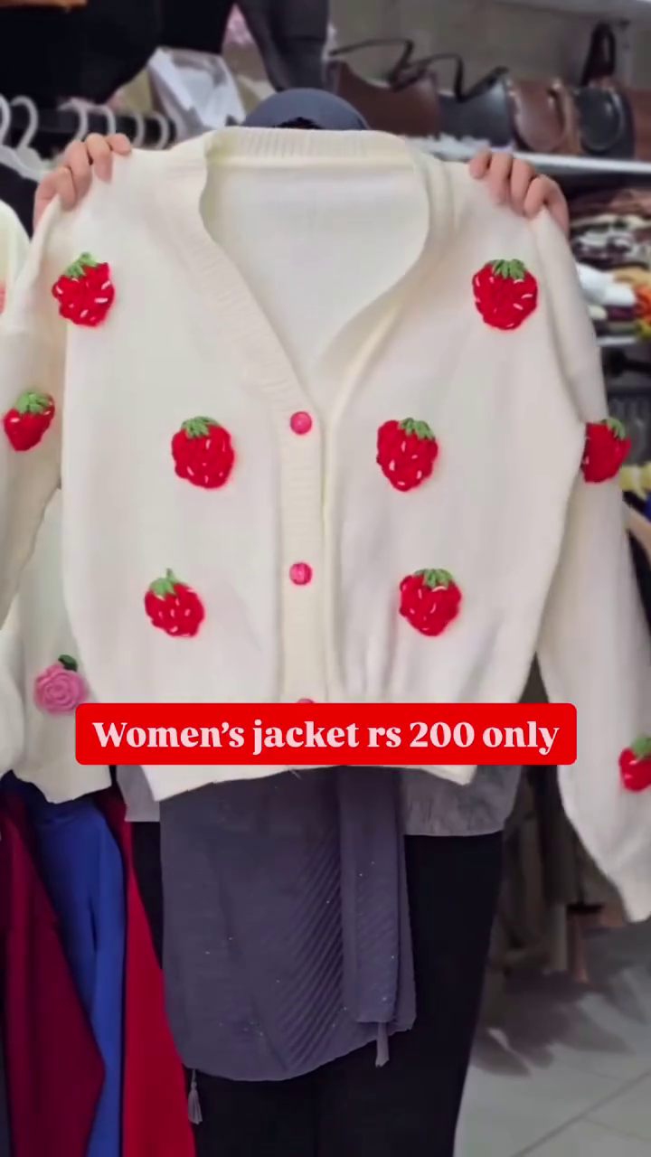 Women’s Floral Knit Cardigan – Chic Winter Layer at ₹200 Only - Image 5