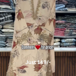 Blue Floral Kaftan Style Top – Just ₹149