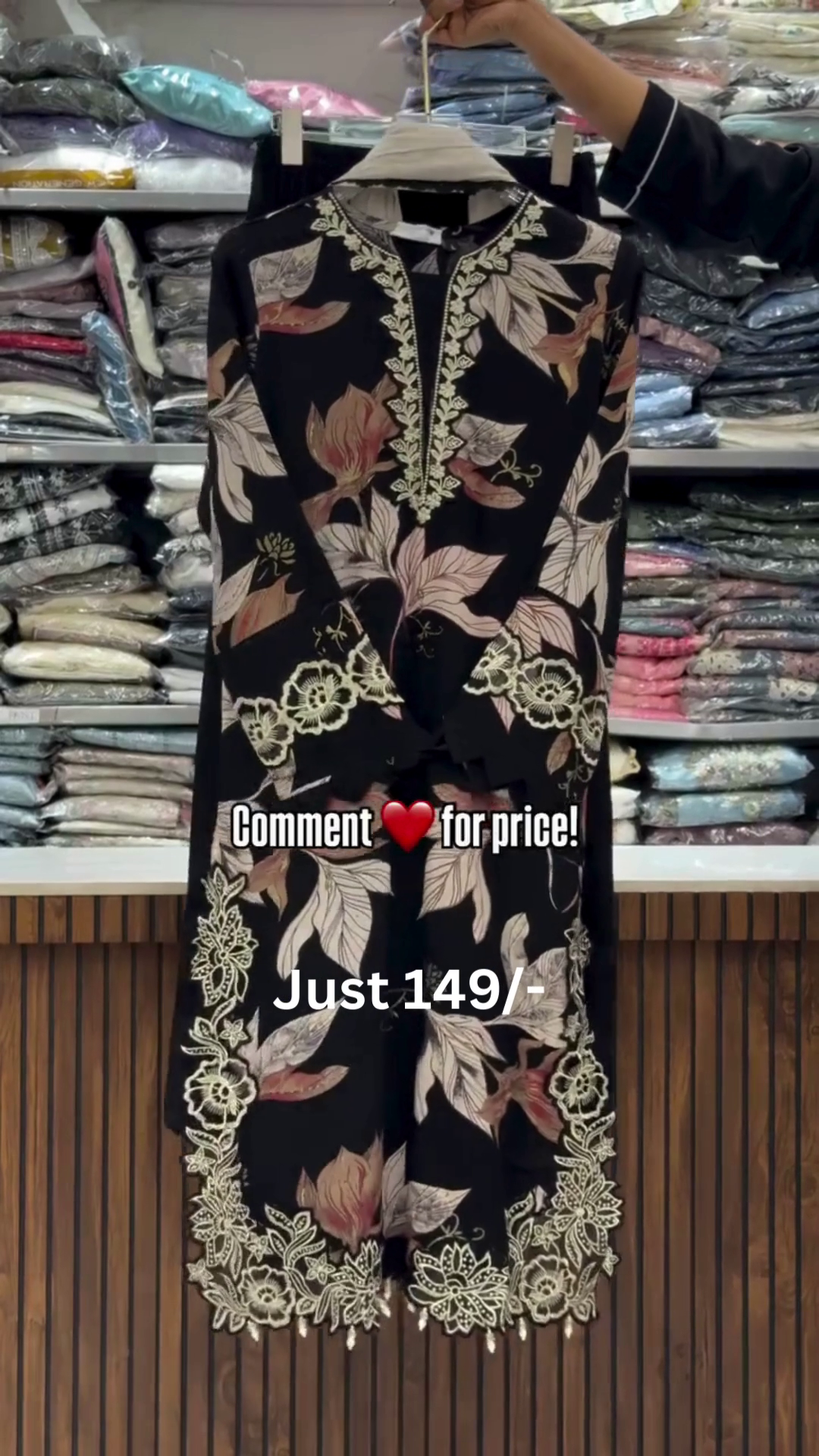 Blue Floral Kaftan Style Top – Just ₹149 - Image 5