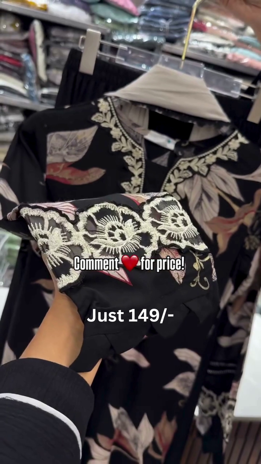 Blue Floral Kaftan Style Top – Just ₹149 - Image 2