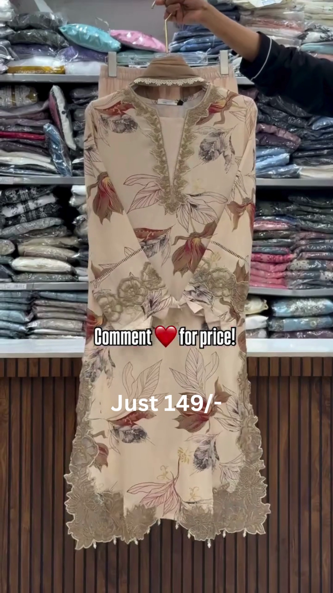 Blue Floral Kaftan Style Top – Just ₹149 - Image 7