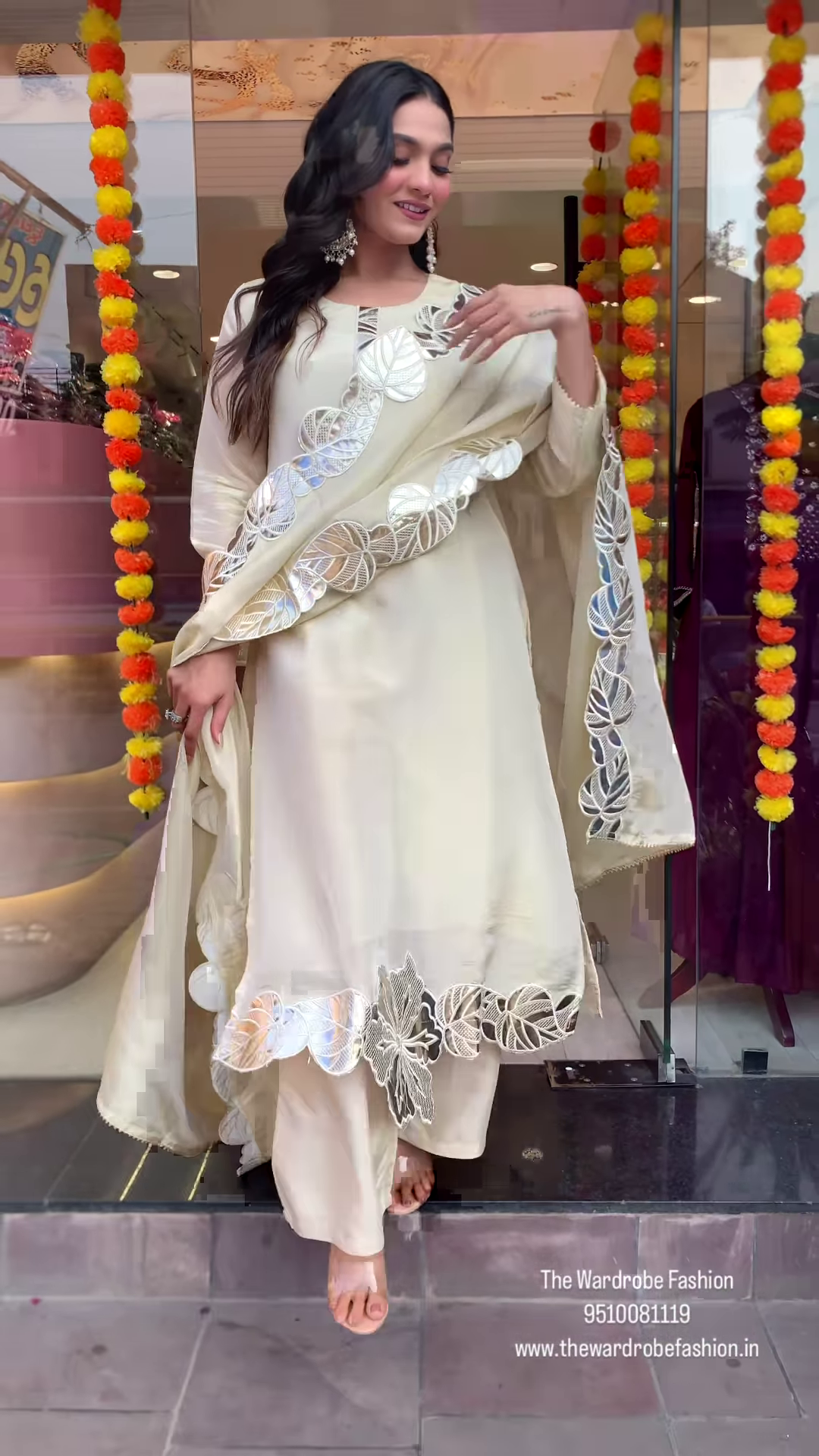 Elegant Platinum White Gold Dress – A Timeless Statement of Luxury & Glamour - Image 2