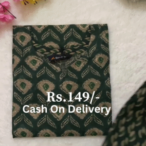 Trendy Printed Kurta Fabric – Stylish Pattern Design at ₹149