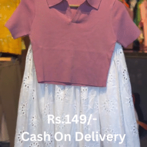 Trendy Girls’ Two-Piece Dress – Stylish Comfort