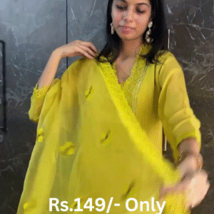 Graceful Yellow Ethnic Suit – Only ₹149