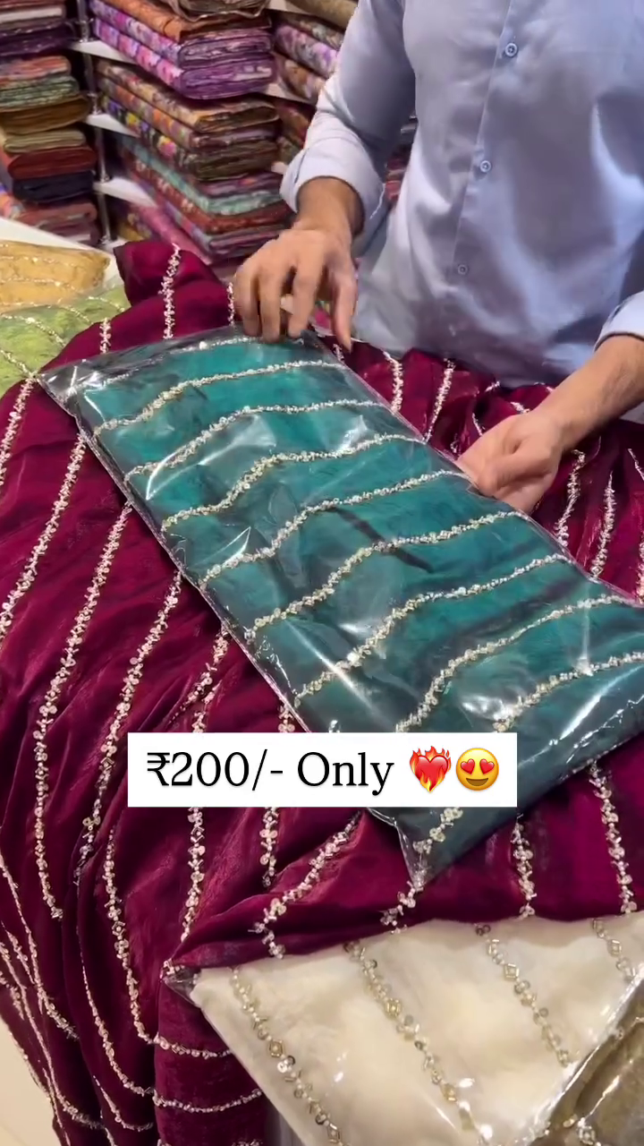 Festive Velvet Saree Collection – Only ₹200 - Image 3
