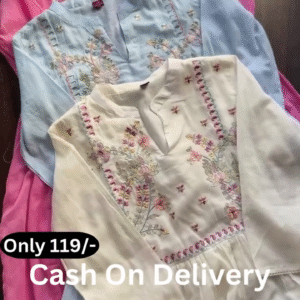 Pastel Embroidered Kurti Collection – Simple & Elegant Everyday Wear 🌼