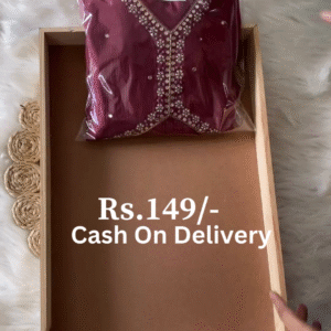 Elegant Maroon Embellished Kurti – Premium Style